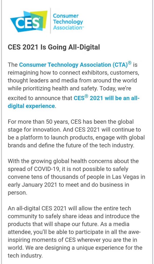 智能汽车昨夜今晨：CES 2021将全面在线上举办；奥迪CEO：特斯拉领先行业2年；东风拟为岚图开启募资